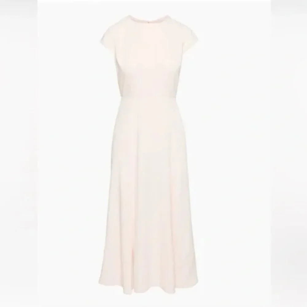 Aritzia Babaton Hamptons  Midi Dress Soft Blush Pink Size 12 - Picture 3 of 11